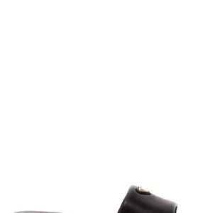 Prada Black Lamb Leather Slides