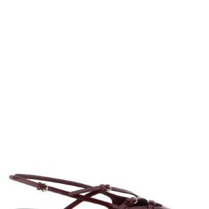Miu Miu Bordeaux Calfskin Ballet Flats