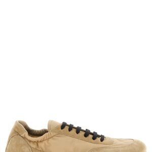 Prada Beige Polyamide Athletic Sneakers