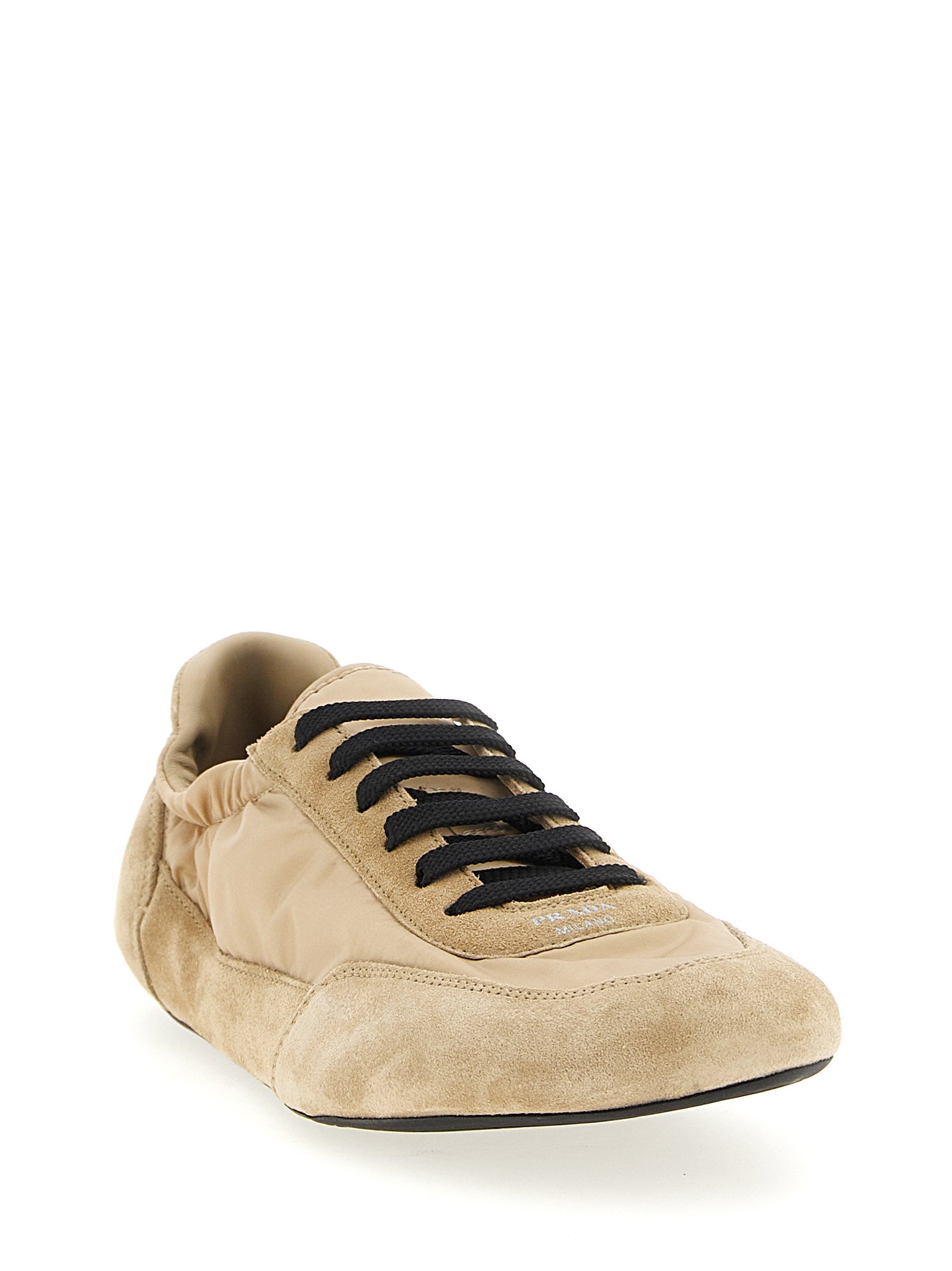 Prada Beige Polyamide Athletic Sneakers - Image 2