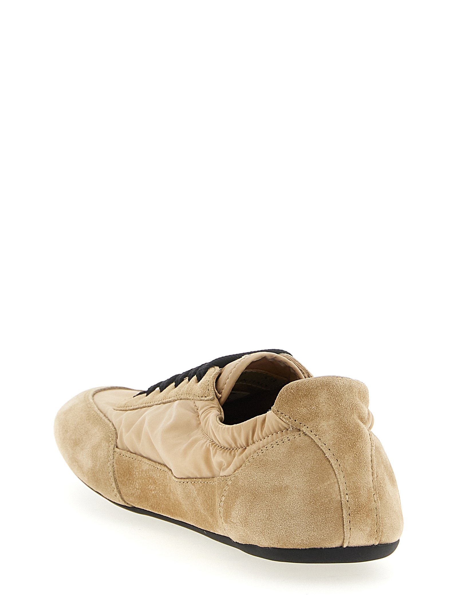 Prada Beige Polyamide Athletic Sneakers - Image 3