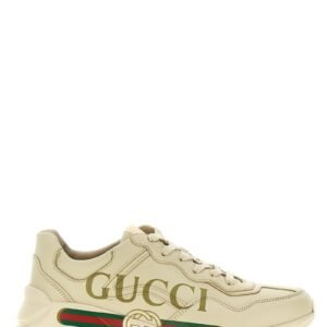 Gucci White Calfskin Chunky Sneakers