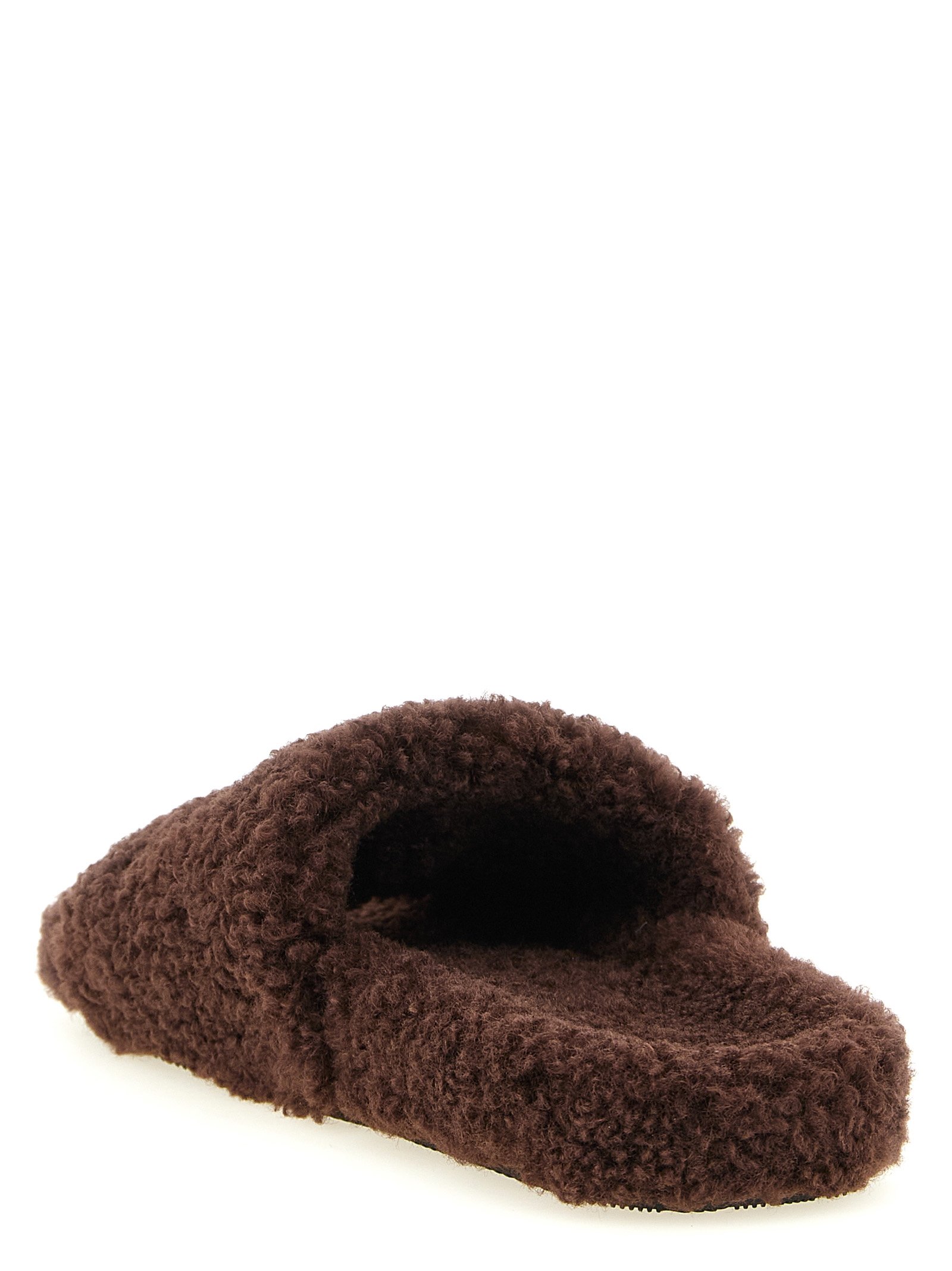 Balenciaga Brown Polyester Slides - Image 3