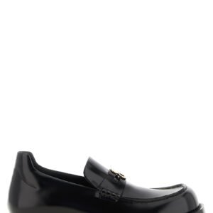 Balenciaga Black Calfskin Slip-On Loafers