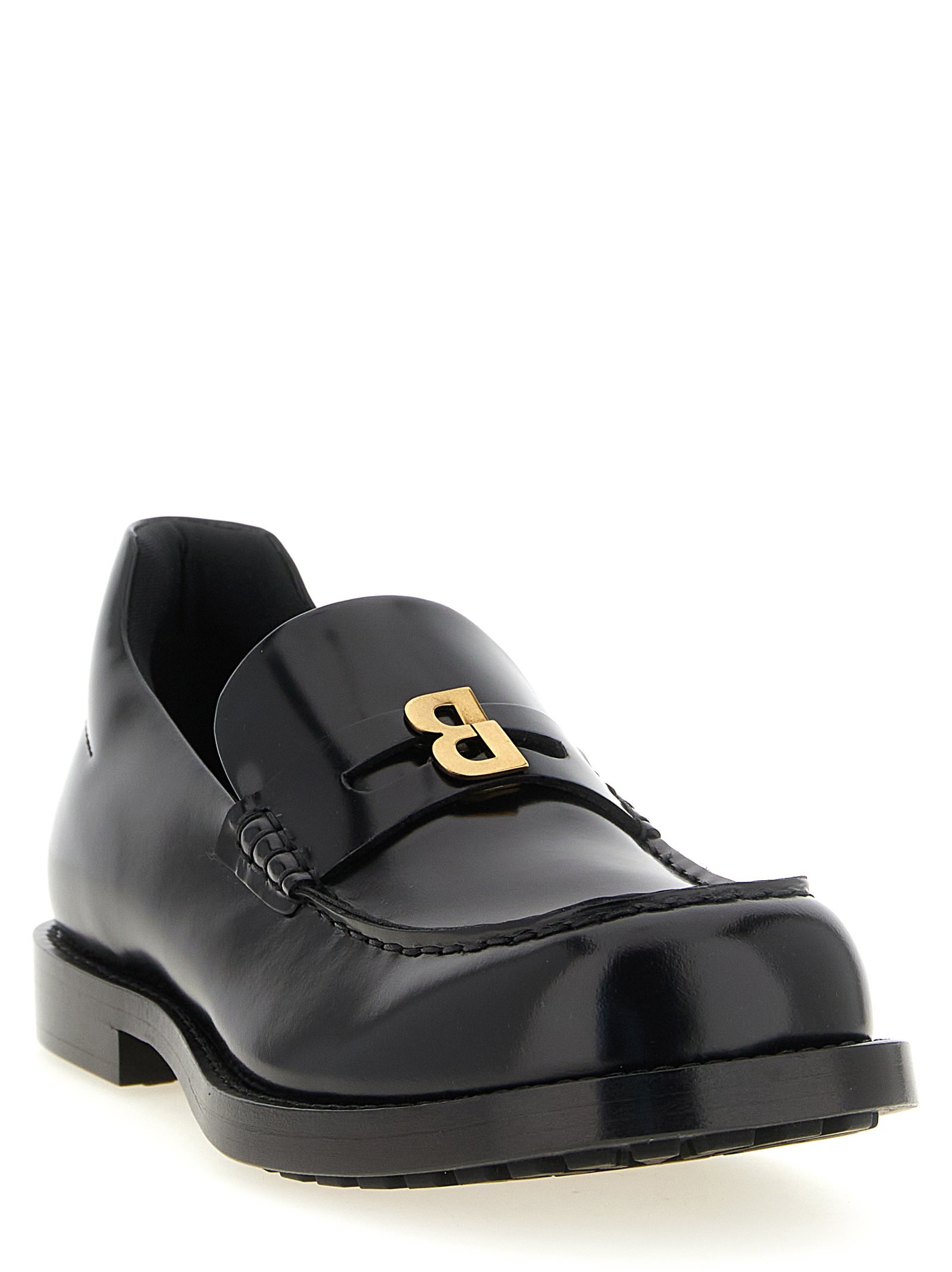 Balenciaga Black Calfskin Slip-On Loafers - Image 2
