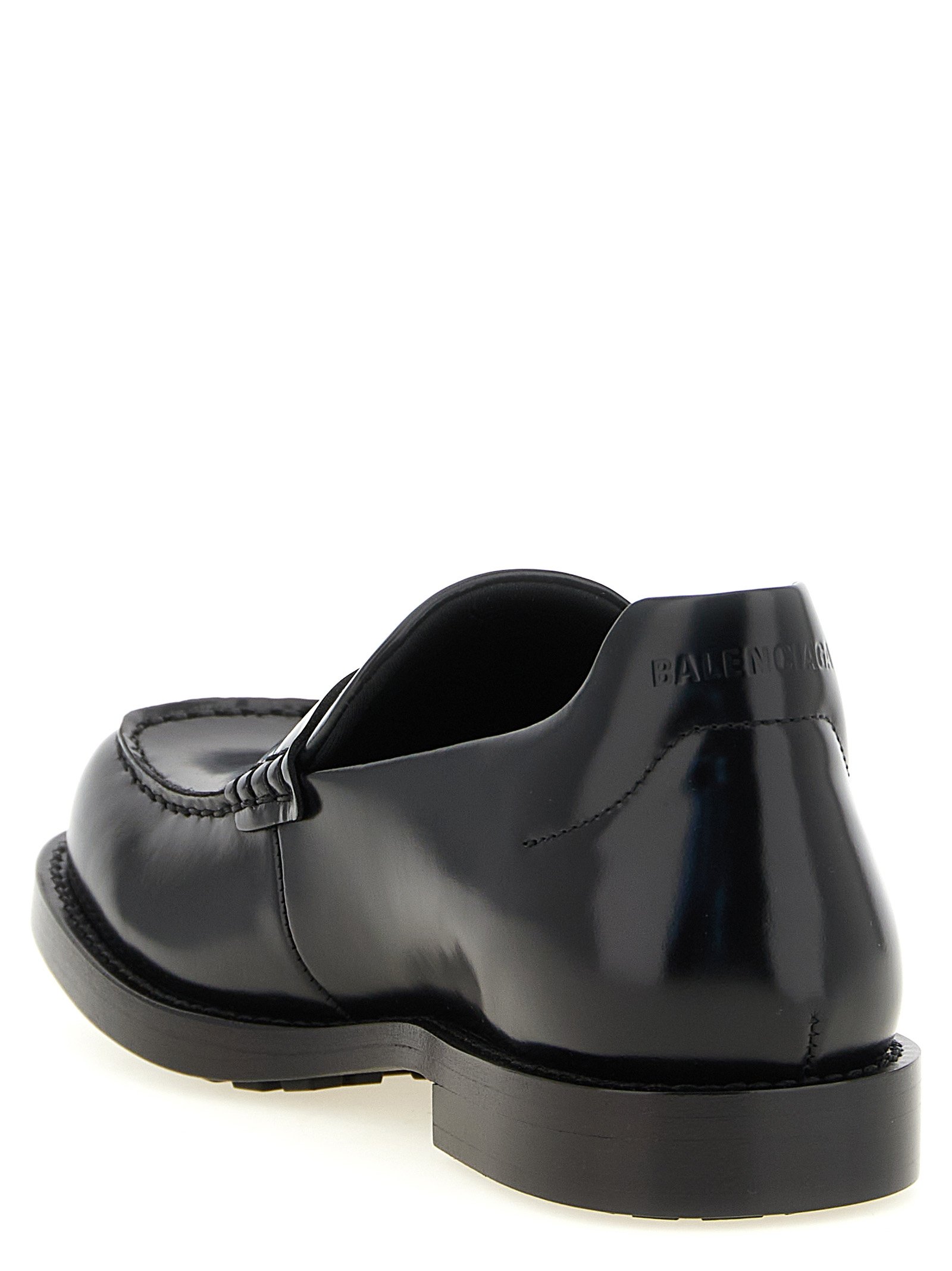 Balenciaga Black Calfskin Slip-On Loafers - Image 3