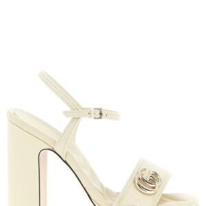 Gucci White Calfskin High Heel Pumps