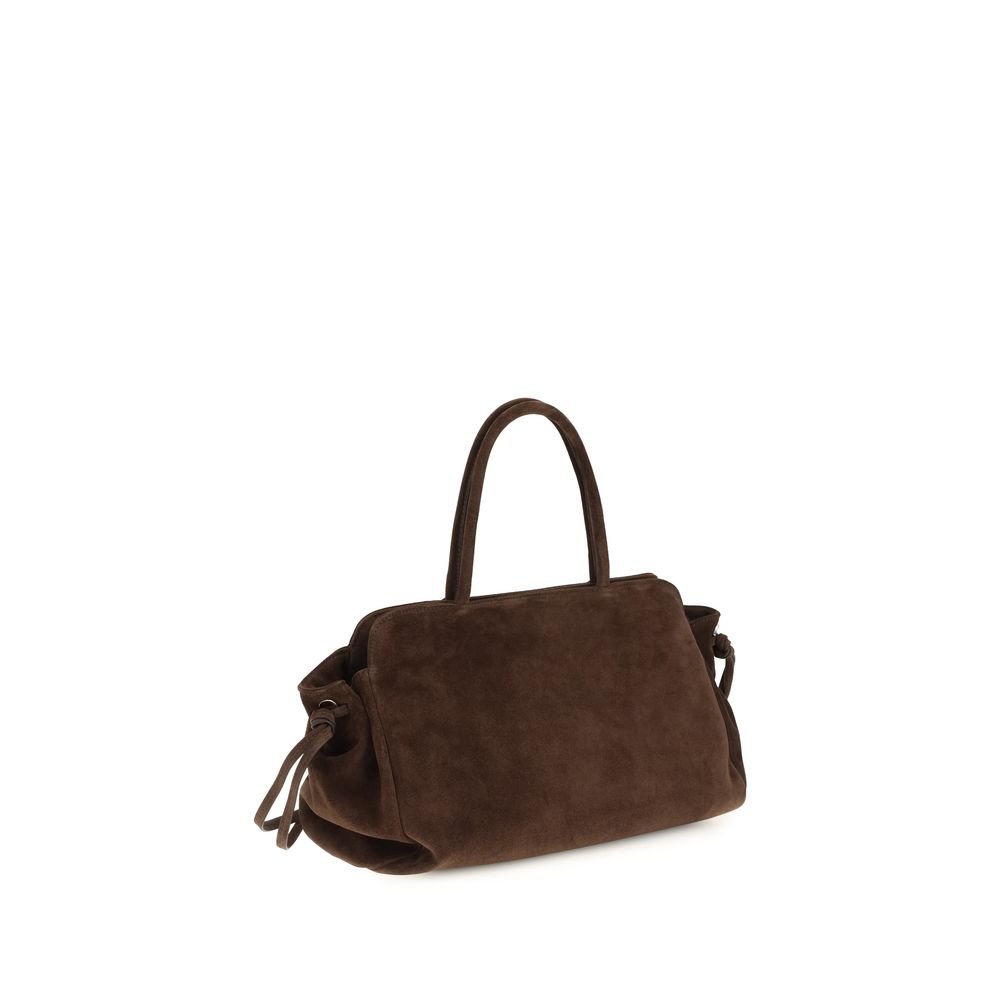 Prada Brown Suede Leather Shoulder Bag - Image 3