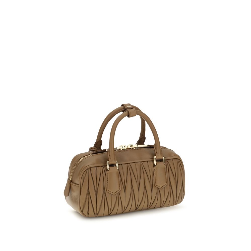 Miu Miu Beige Calf Leather Bos Taurus Handbag - Image 3