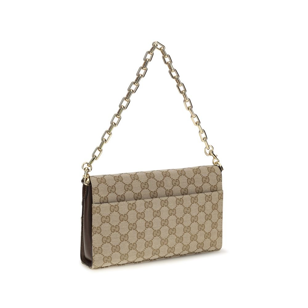 Gucci Beige Fabric Shoulder Bag - Image 3