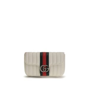 Gucci White Lamb Ovis Aries Shoulder Bag