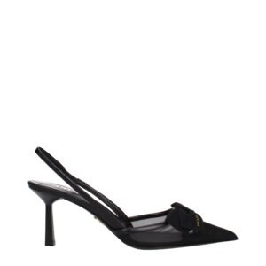 Prada Black Fibres High Heel Pumps