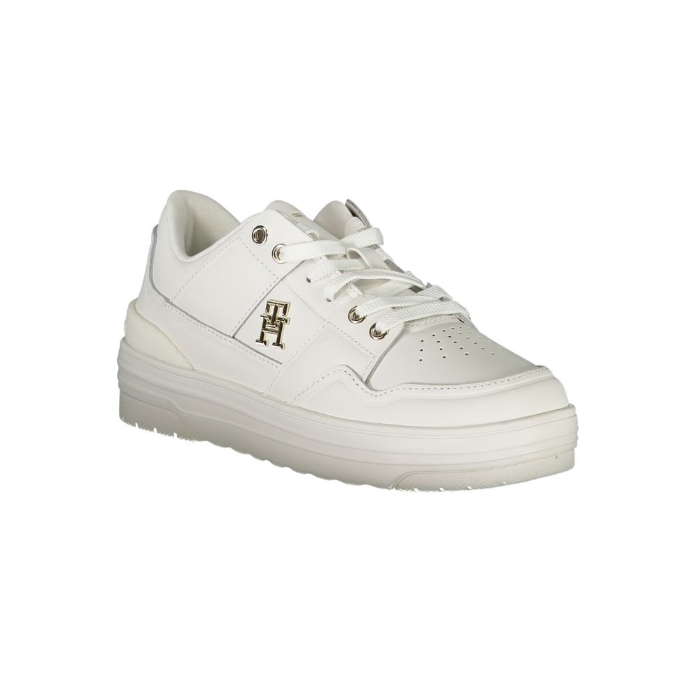 Tommy Hilfiger White Leather Women Sneaker - Image 2