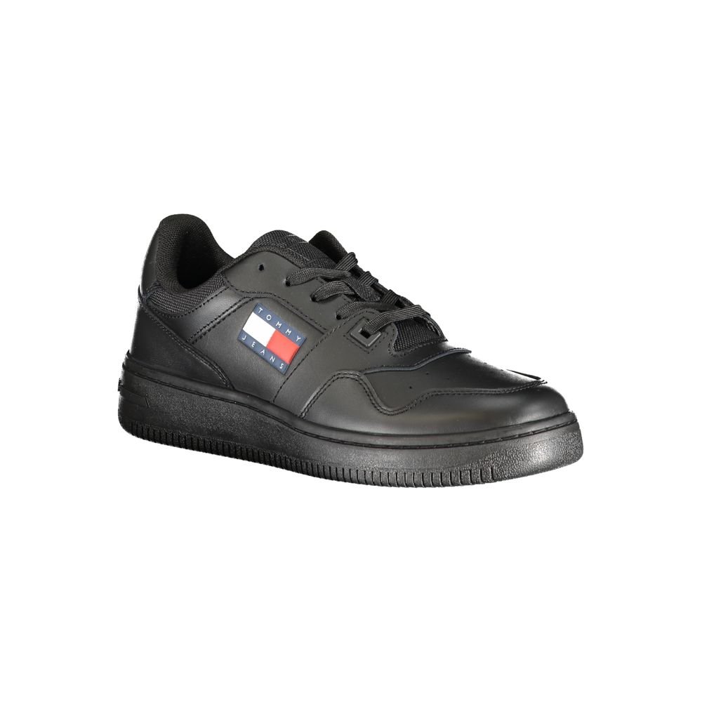Tommy Hilfiger Black Leather Women Sneaker - Image 2