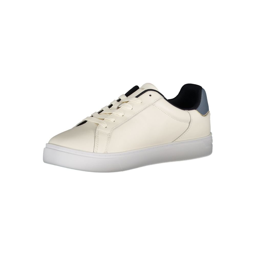 Tommy Hilfiger Beige Leather Women Sneaker - Image 3