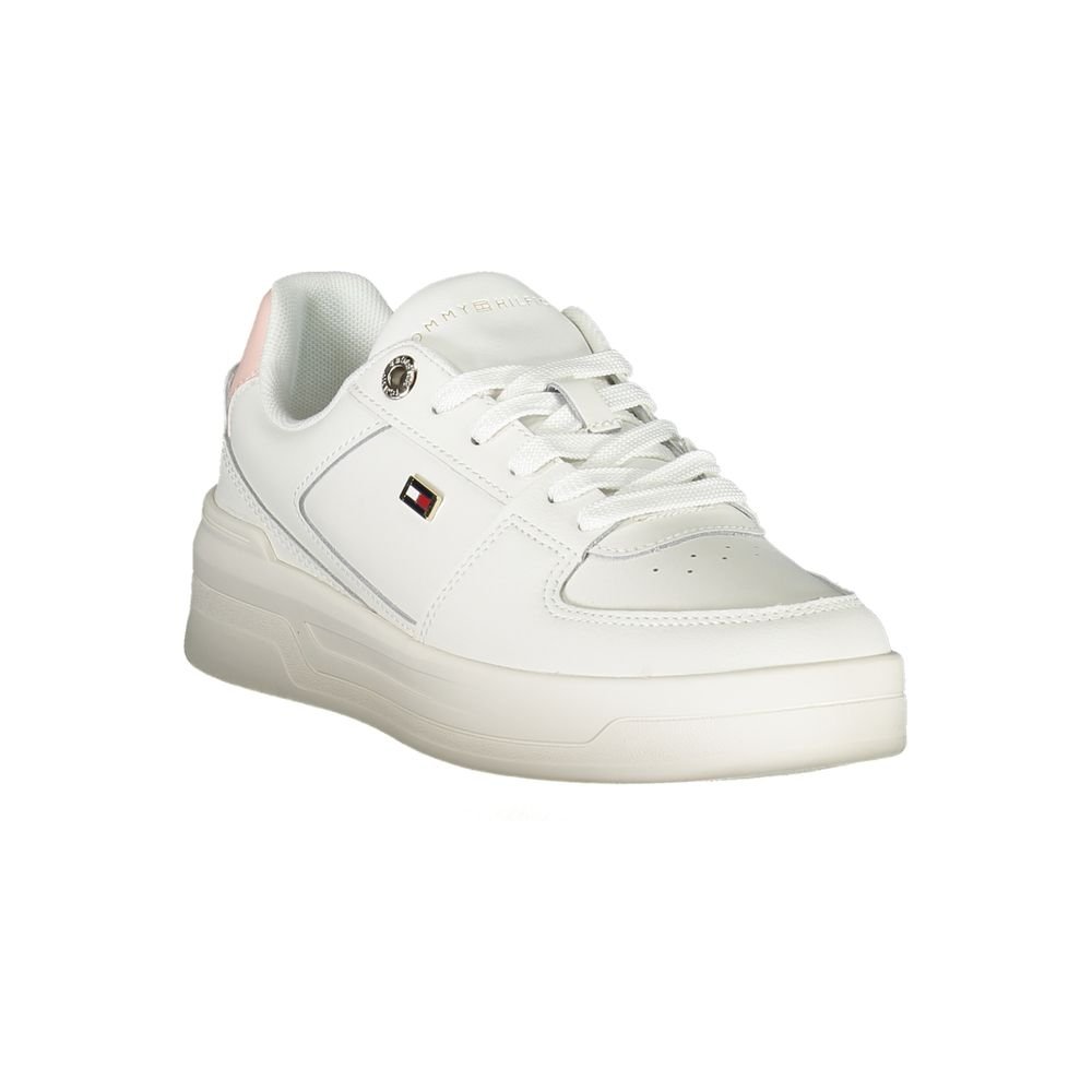 Tommy Hilfiger White Leather Women Sneaker - Image 2