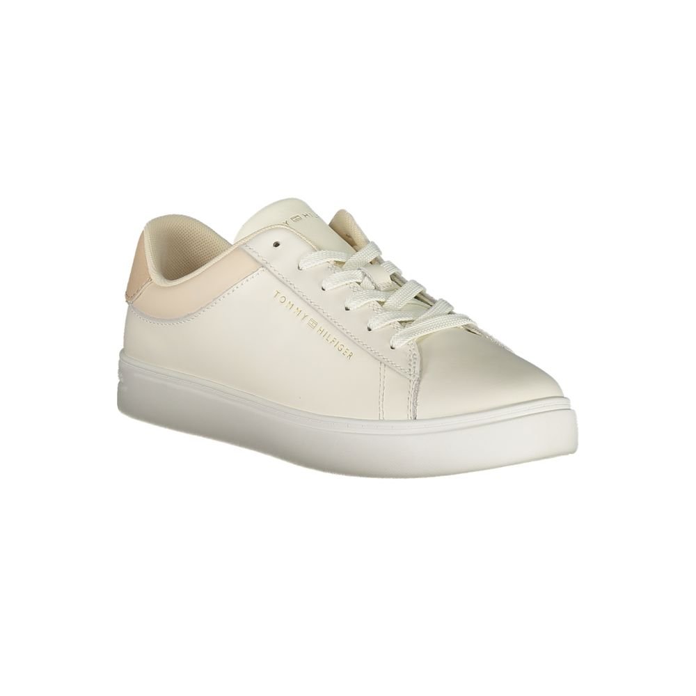 Tommy Hilfiger Beige Polyurethane Women Sneaker - Image 2