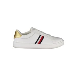 Tommy Hilfiger Bianco Polyurethane Women Sneaker