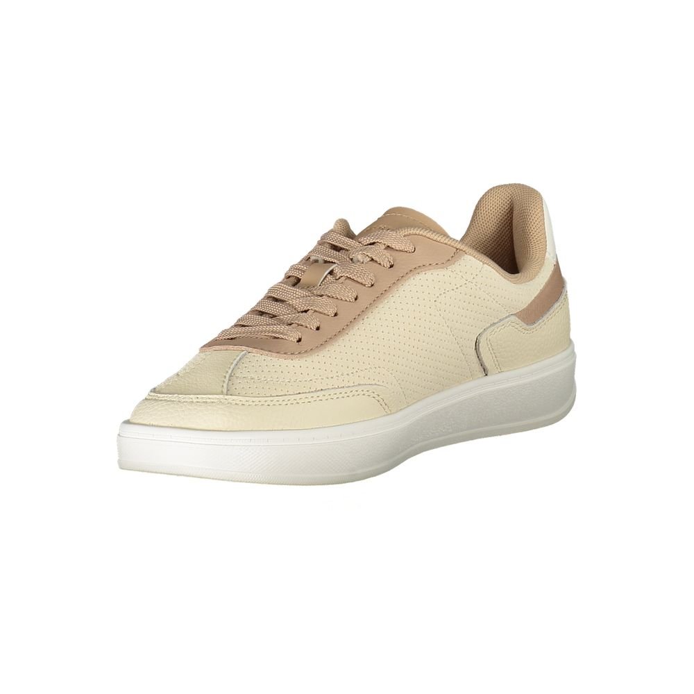 Tommy Hilfiger Beige Polyurethane Women Sneaker - Image 3