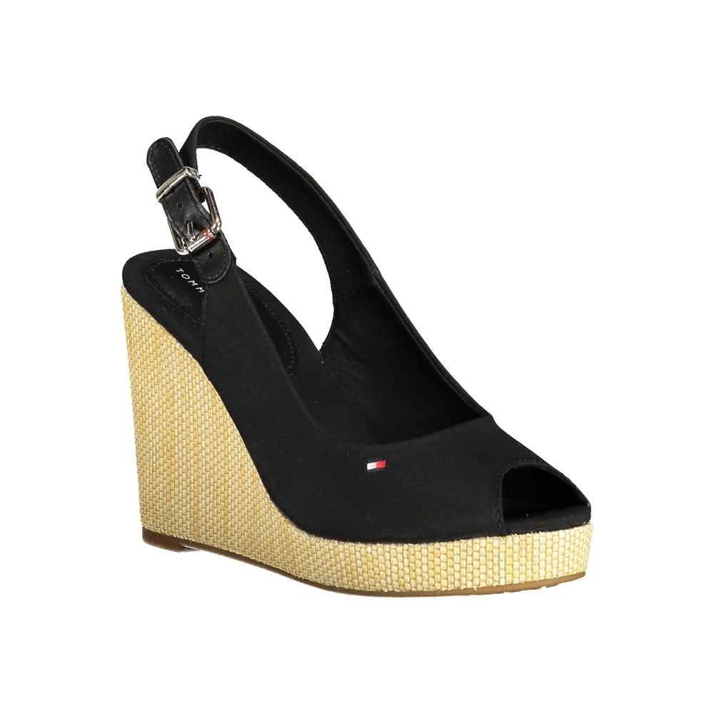 Tommy Hilfiger Black Polyester Women Sandal - Image 3