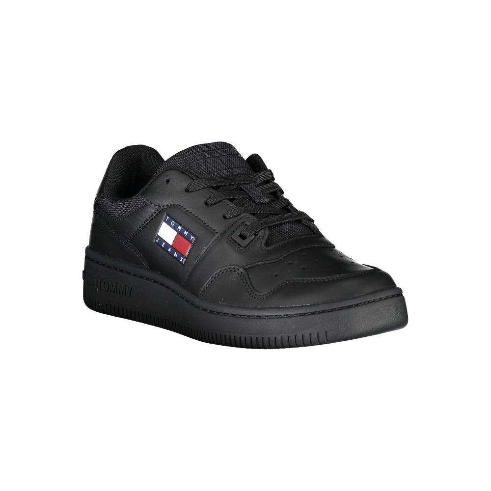 Tommy Hilfiger Black Leather Women Sneaker - Image 2