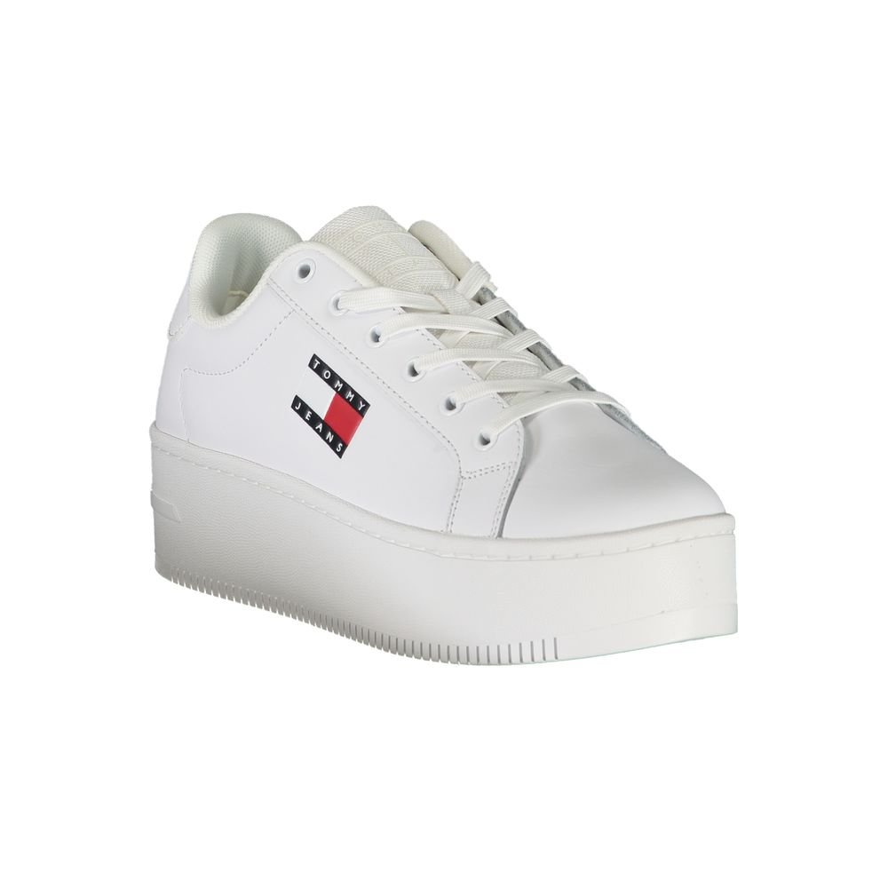 Tommy Hilfiger White Leather Women Sneaker - Image 2