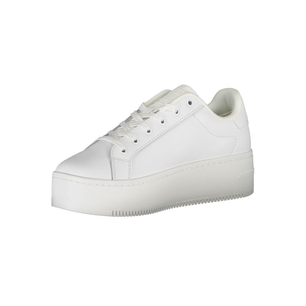 Tommy Hilfiger White Leather Women Sneaker - Image 3