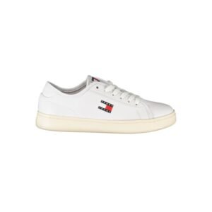 Tommy Hilfiger Bianco Polyurethane Women Sneaker