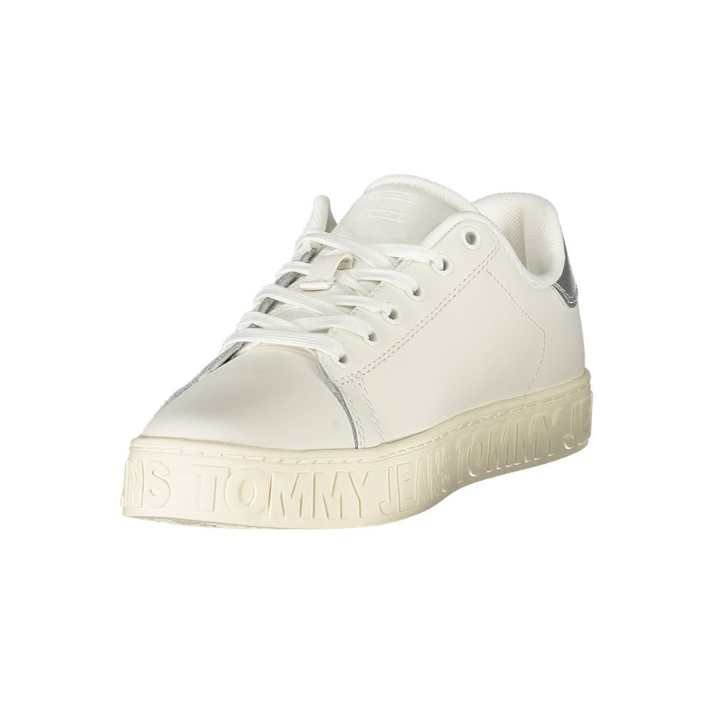 Tommy Hilfiger Bianco Polyurethane Women Sneaker - Image 3