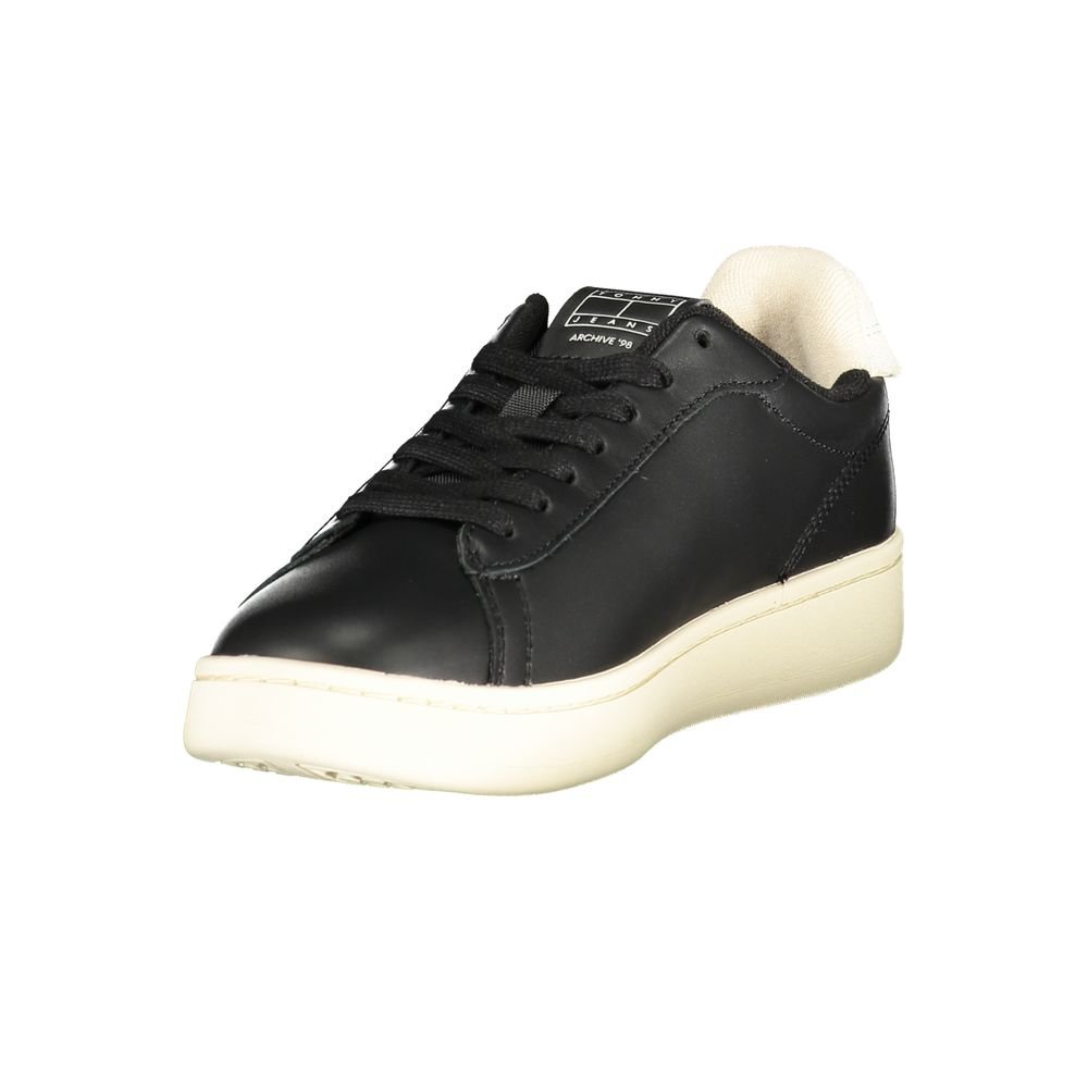 Tommy Hilfiger Black Polyurethane Women's Sneaker - Image 3