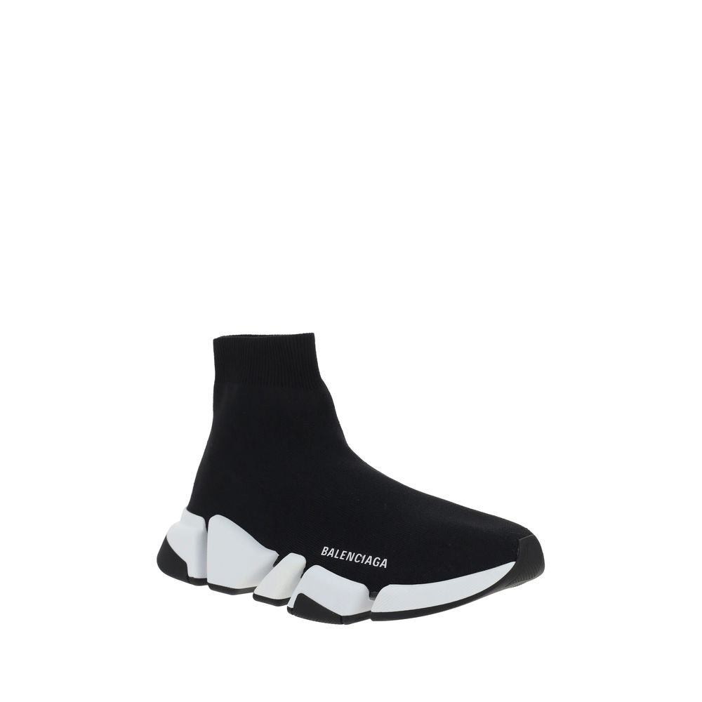 Balenciaga Black Polyester Athletic Sneakers - Image 2