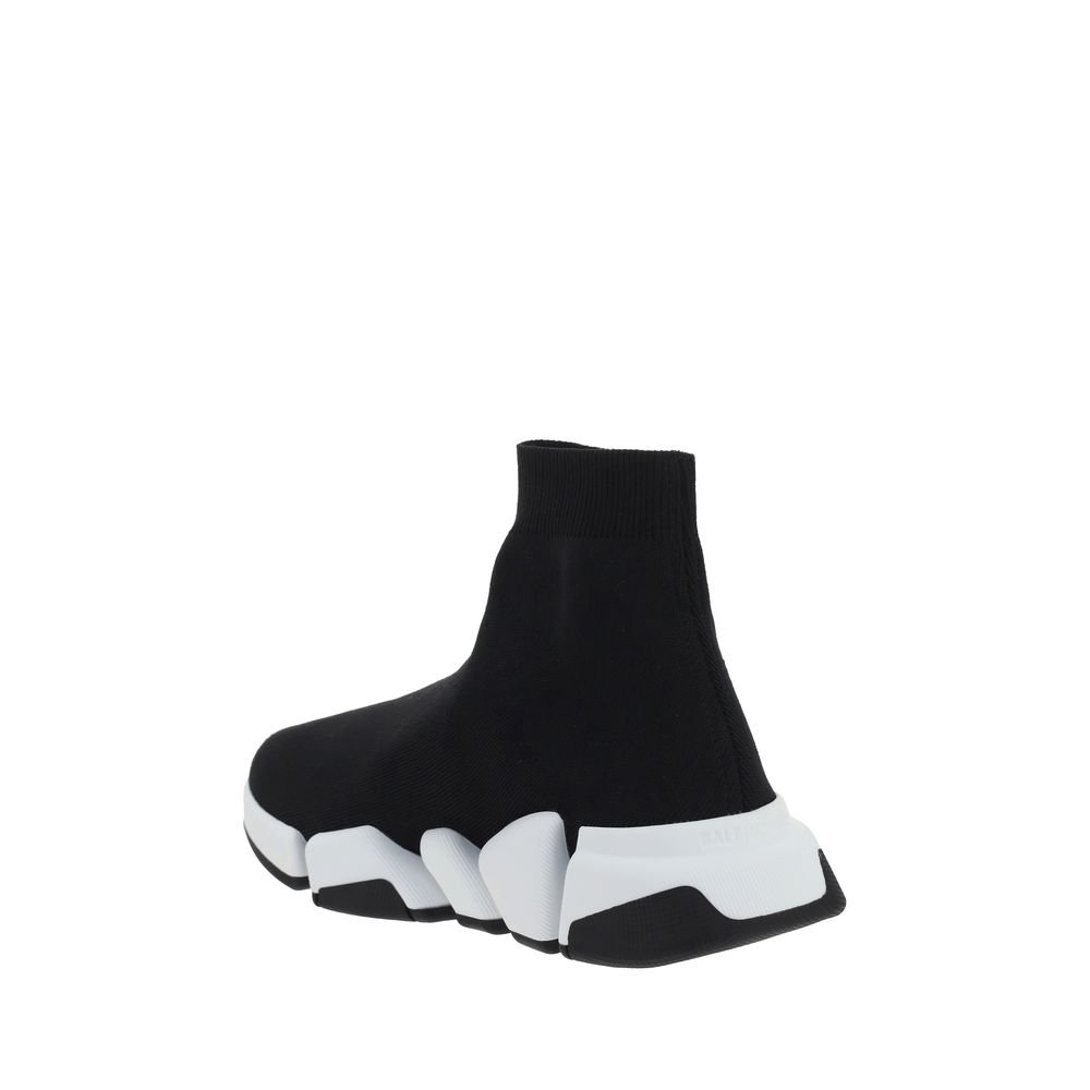 Balenciaga Black Polyester Athletic Sneakers - Image 3