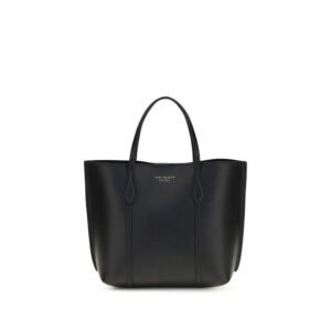 Tory Burch Black Calf Leather Bos Taurus Handbag