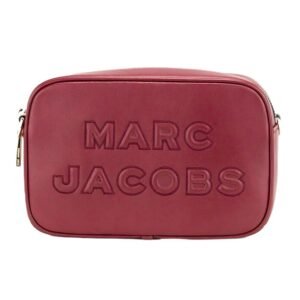 Marc Jacobs Flash Pomegranate Smooth Leather Embossed Camera Crossbody Bag Purse