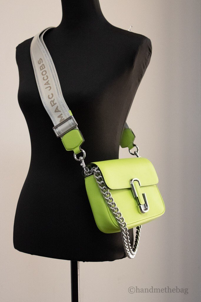 Marc Jacobs Womens The J Marc Shoulder Bag Green Glow H956L01PF22-325 One Size - Image 2