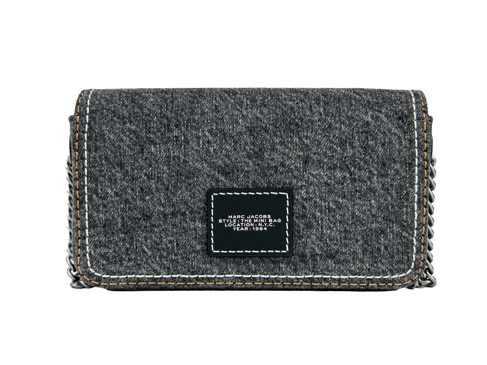 Marc Jacobs The Denim Chain Mini Bag - Black Wash - Image 3