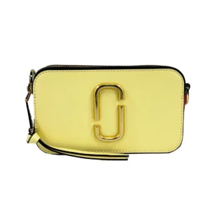 Marc Jacobs The Snapshot Crossbody Bag (Pastel Yellow Multi)