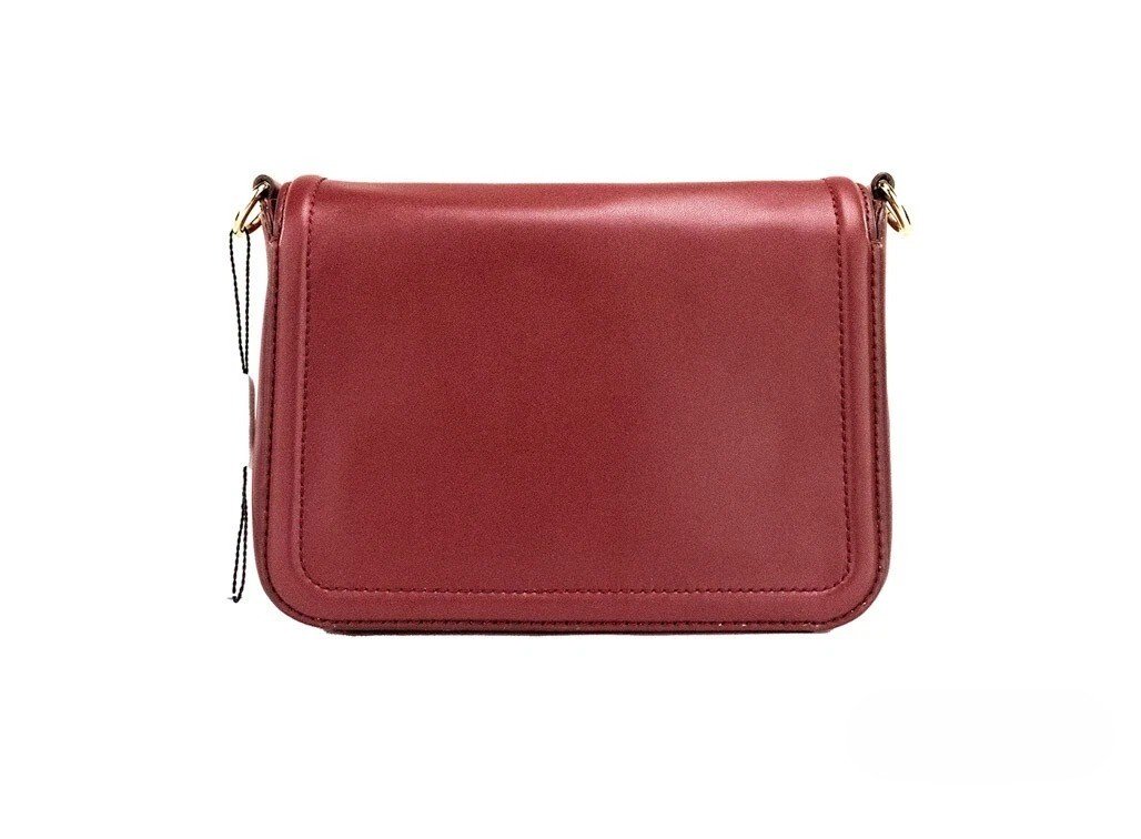 Marc Jacobs Medium Metal Signet Syrah Smooth Leather Flap Crossbody Purse Bag - Image 3