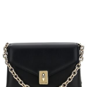 Furla Black Leather Shoulder Bag
