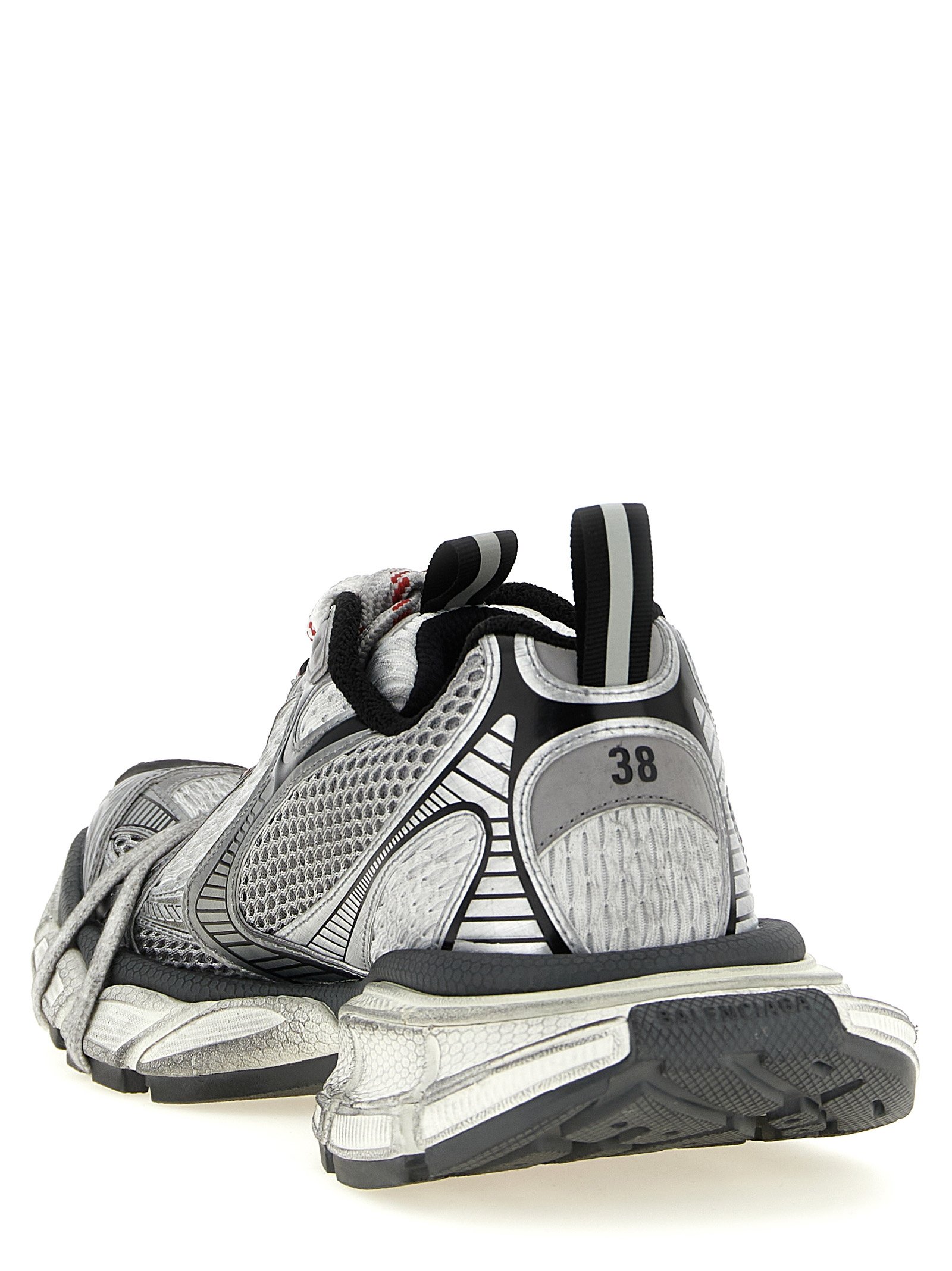 Balenciaga Gray Polyethylene Athletic Sneakers - Image 3