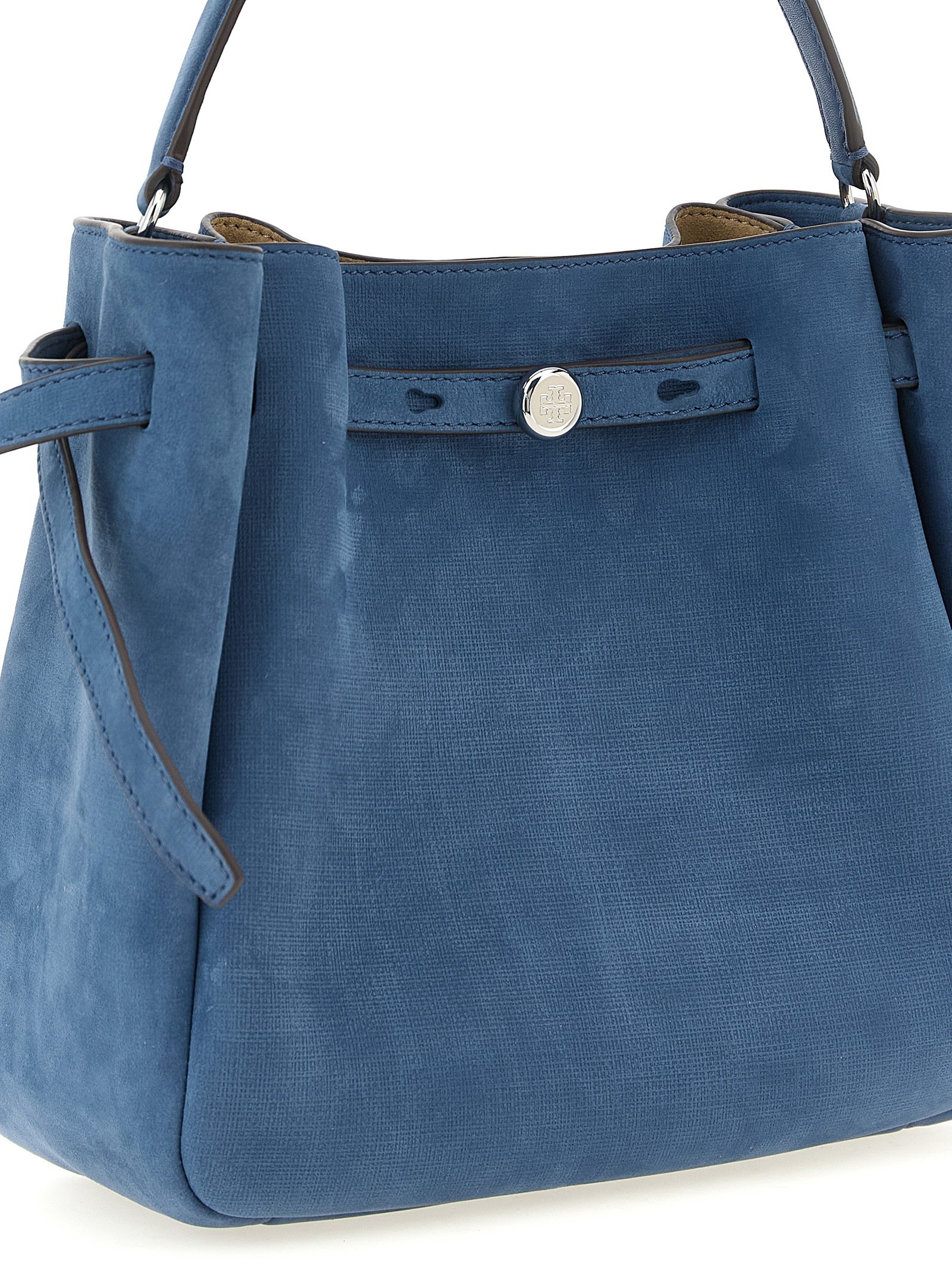 Tory Burch Blue Lamb Leather Handbag - Image 3