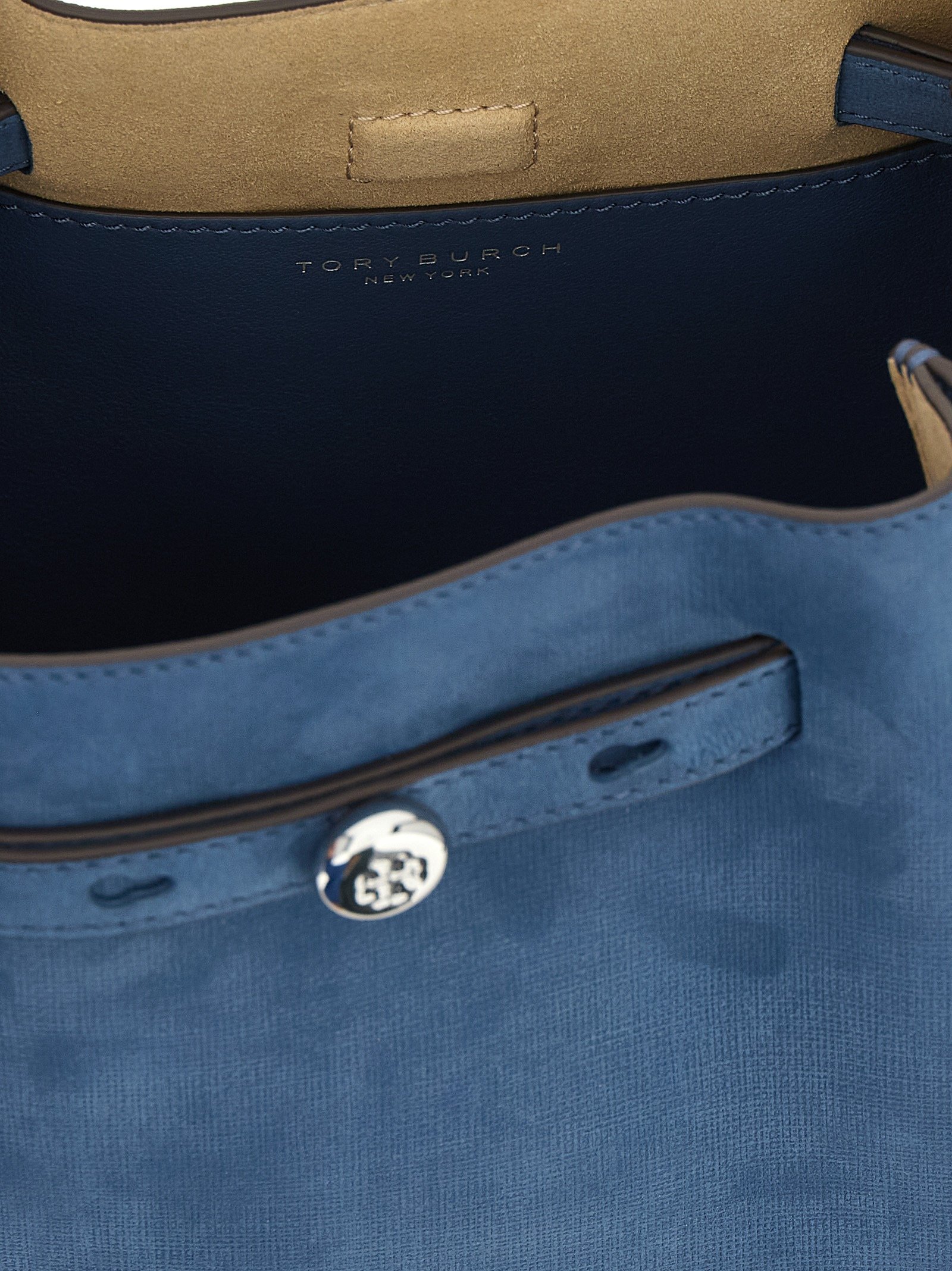 Tory Burch Blue Lamb Leather Handbag - Image 4