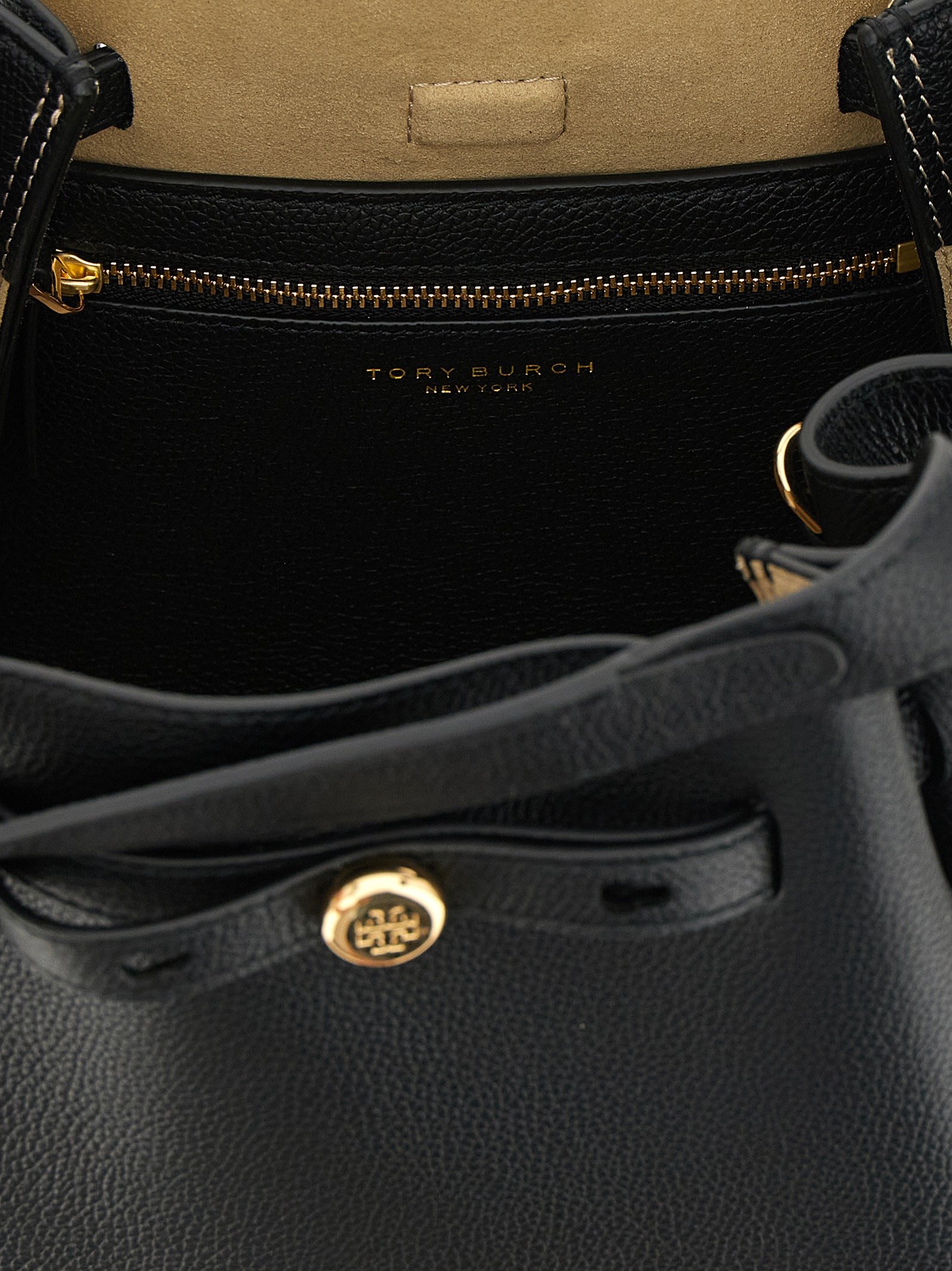 Tory Burch Black Cowhide Handbag - Image 4