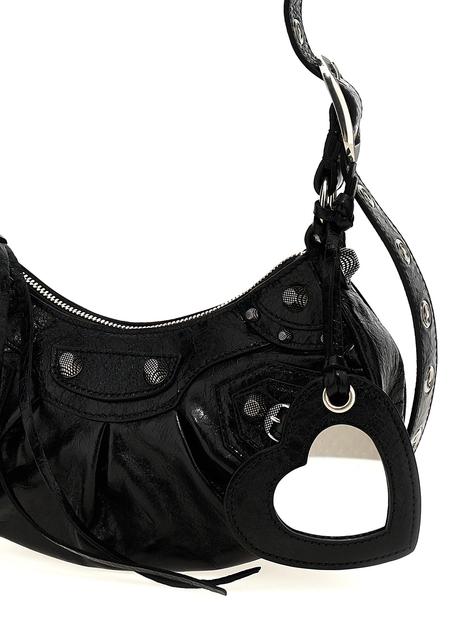Balenciaga Black Lamb Leather Crossbody Bag - Image 3