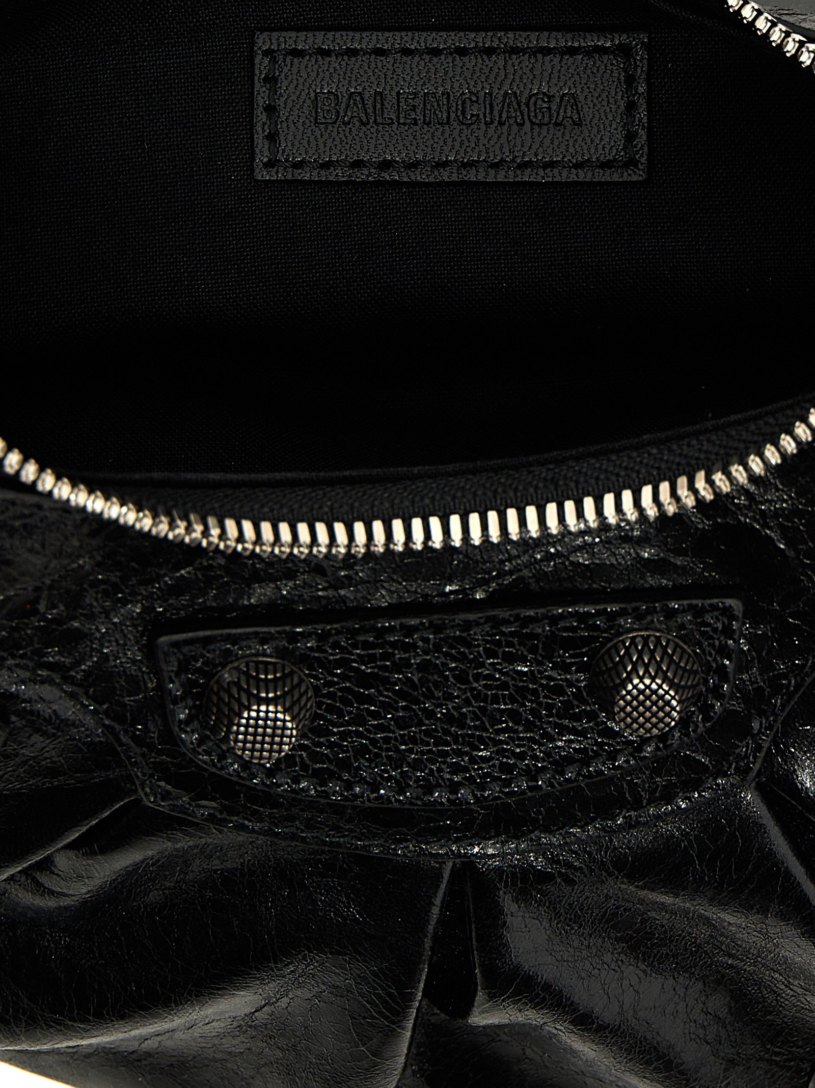 Balenciaga Black Lamb Leather Crossbody Bag - Image 4