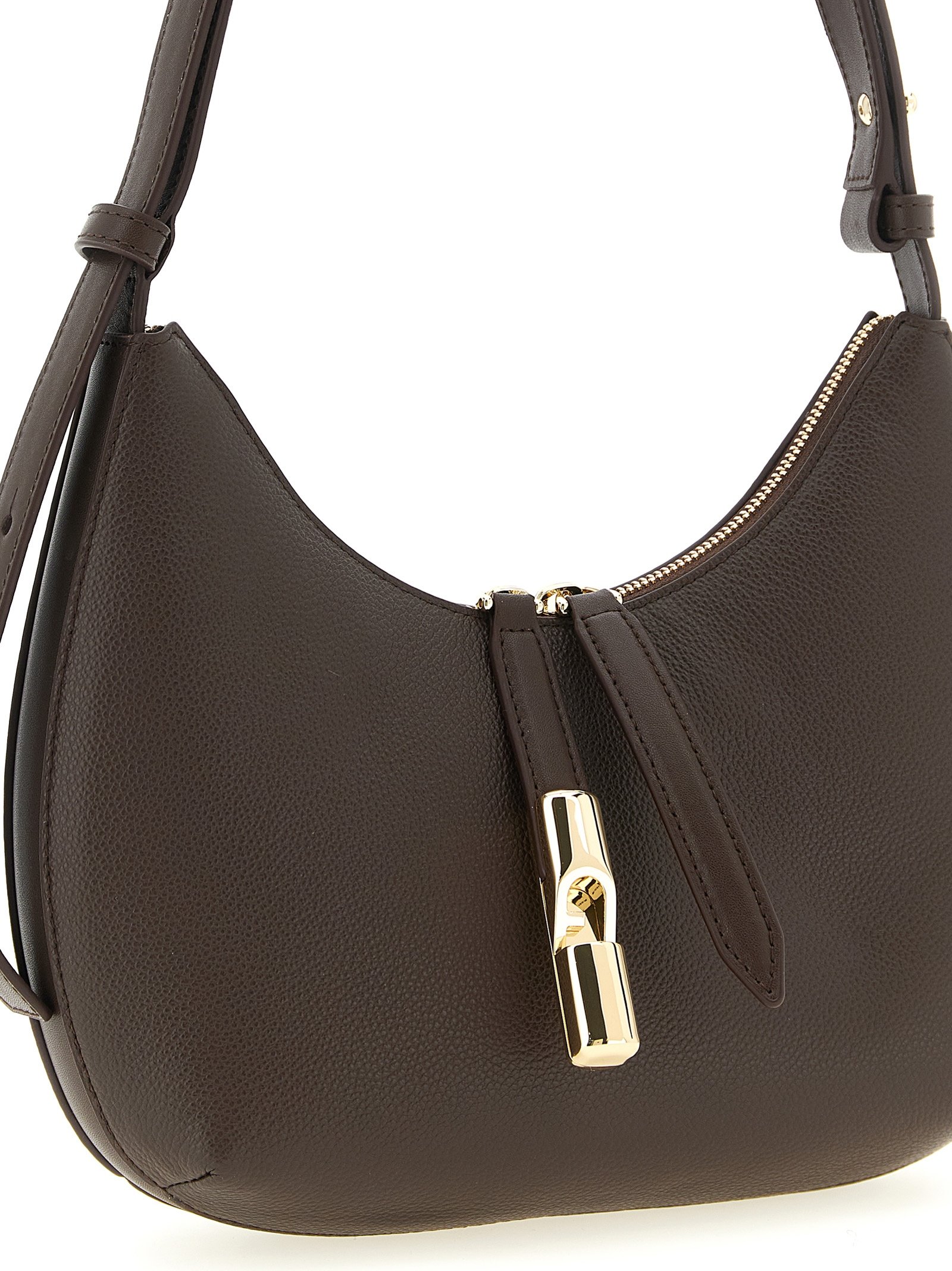 Furla Brown Calfskin Shoulder Bag - Image 3