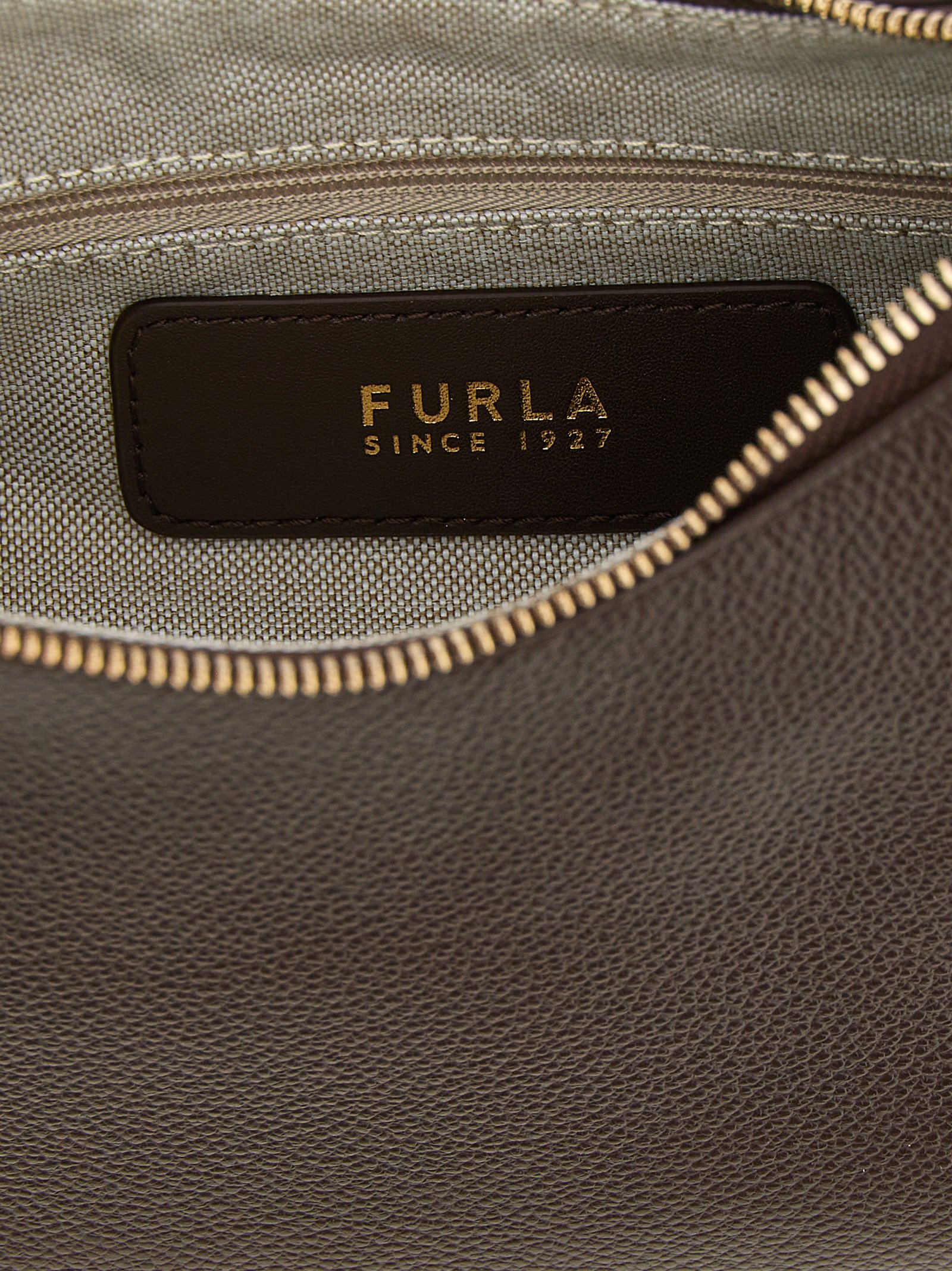Furla Brown Calfskin Shoulder Bag - Image 4