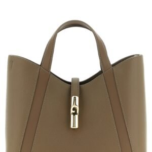 Furla Gray Calfskin Tote Bag