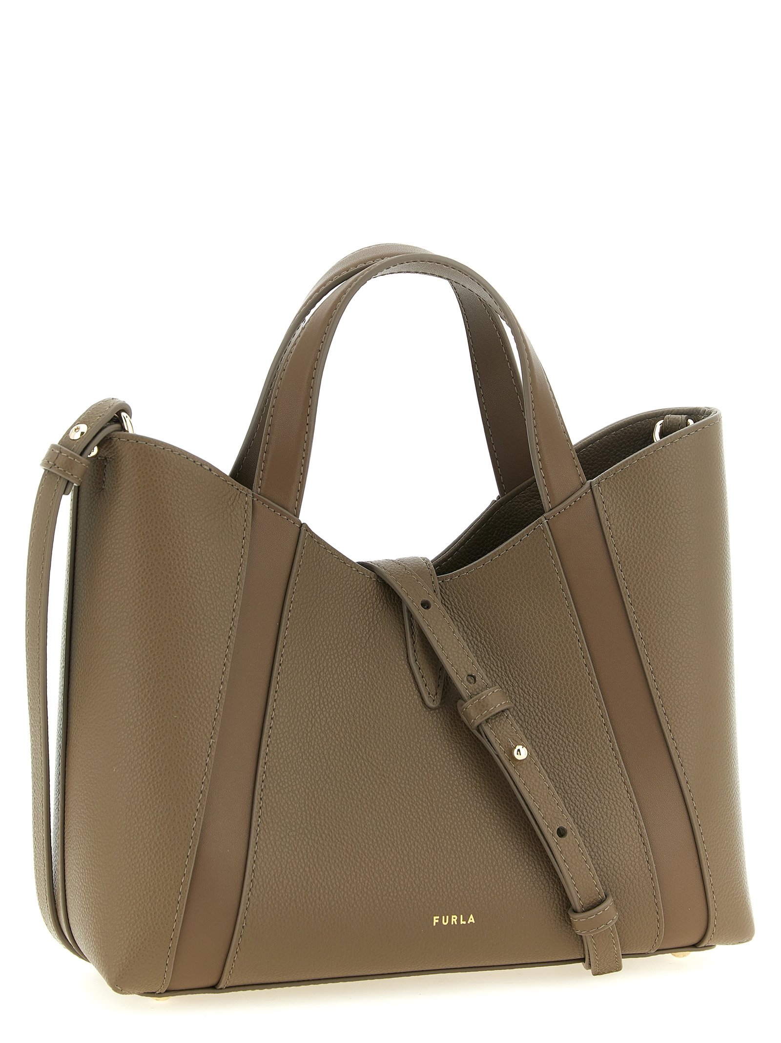 Furla Gray Calfskin Tote Bag - Image 2