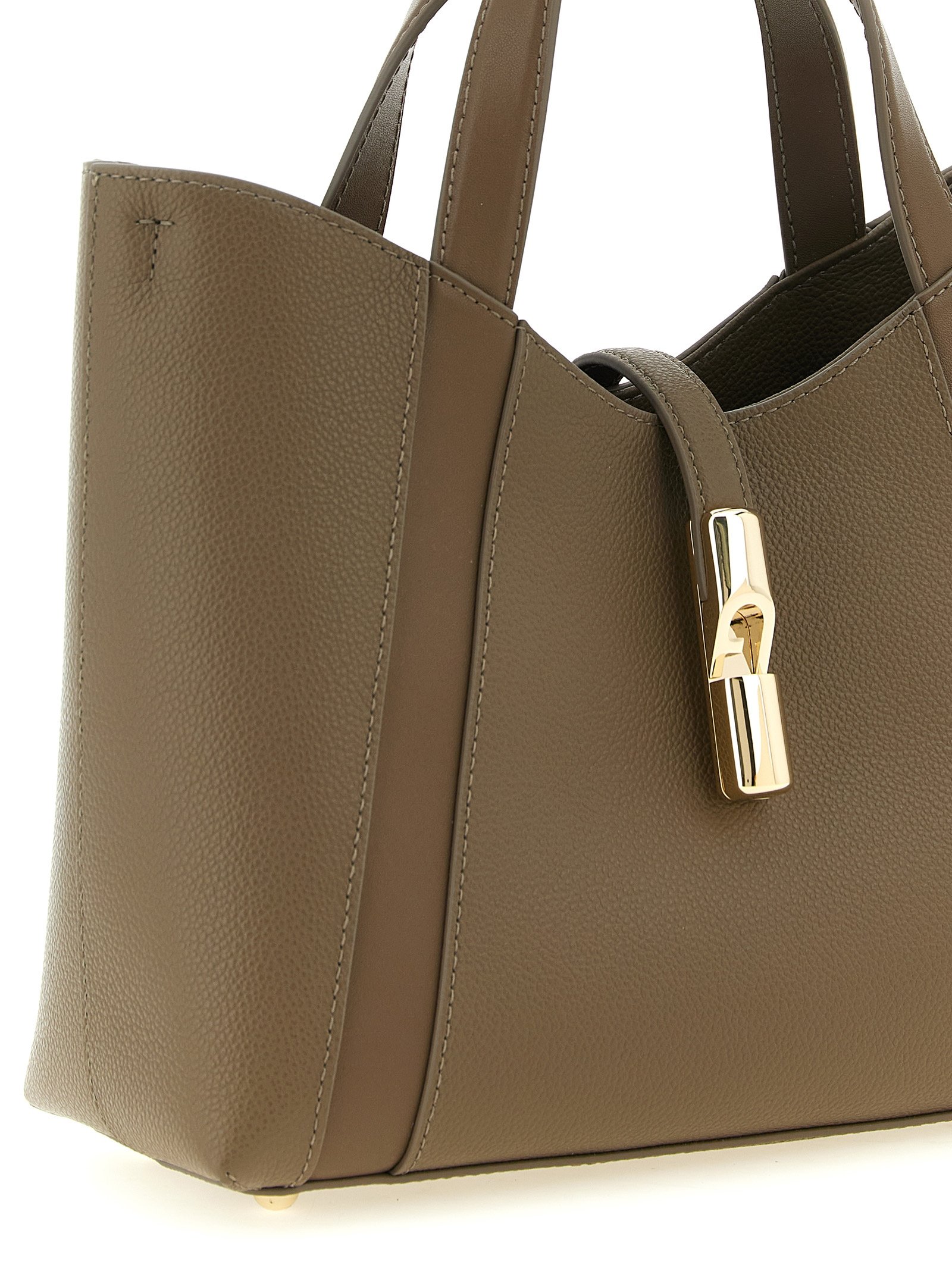 Furla Gray Calfskin Tote Bag - Image 3